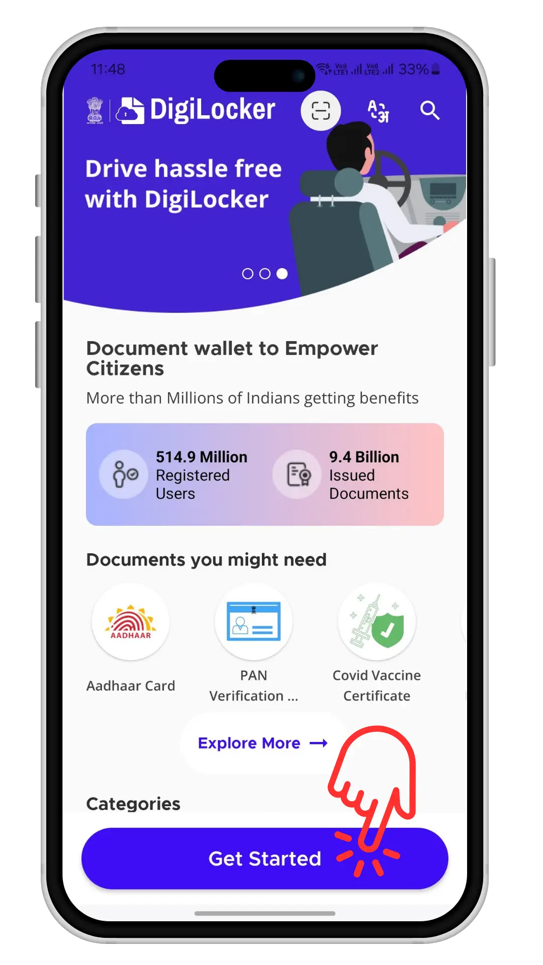 Visit MyAadhaar portal screenshot